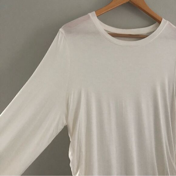 Zella long sleeved white maternity tee shirt in size XL - Picture 5 of 7